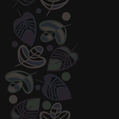 Soyut basit yaprakların kusursuz deseni