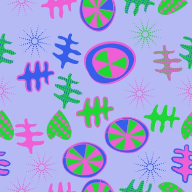 Soyut renkli noel temasının kusursuz deseni