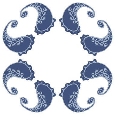 kopya alanı ile soyut basit çiçek deseni