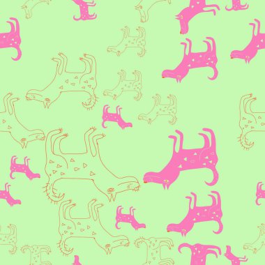 Soyut basit in dikişsiz deseni 