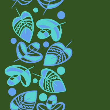 Soyut basit yaprakların kusursuz deseni