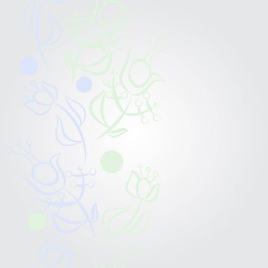 Soyut basit çiçeklerin kusursuz deseni