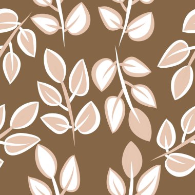 Soyut basit yaprakların kusursuz deseni