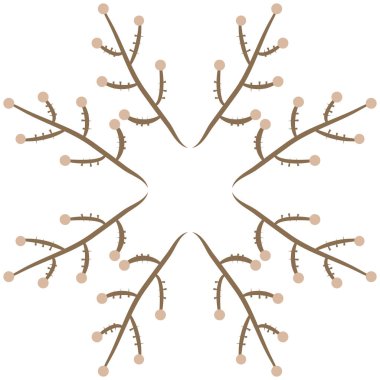 kopya alanı ile soyut basit çiçek deseni