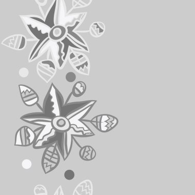 Soyut basit çiçeklerin kusursuz deseni