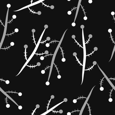 Soyut renkli dalları Dikişsiz desen