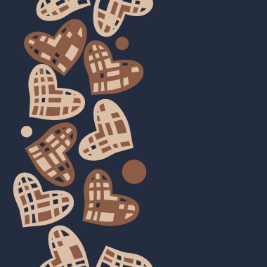 Soyut basit komik kalpler Dikişsiz desen