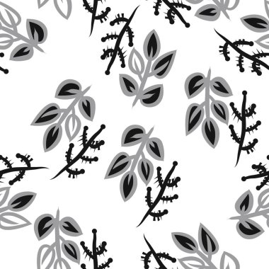 Soyut renkli yaprakları Dikişsiz deseni