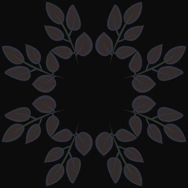 kopya alanı ile soyut basit çiçek deseni