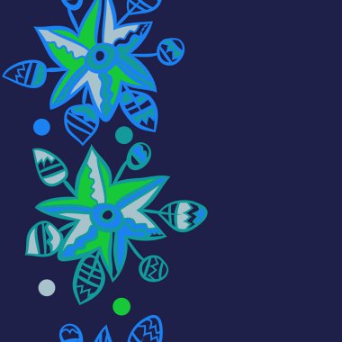 Soyut basit çiçeklerin kusursuz deseni