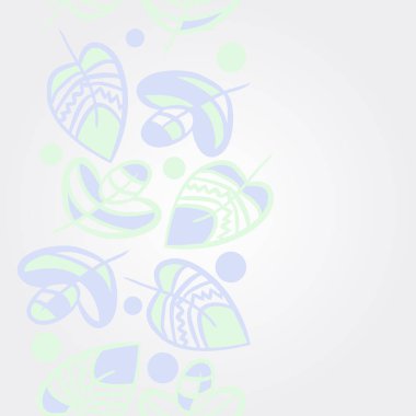 Soyut basit yaprakların kusursuz deseni