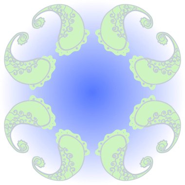 kopya alanı ile soyut basit çiçek deseni