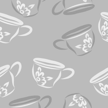 Soyut renkli çay bardakları Dikişsiz desen 