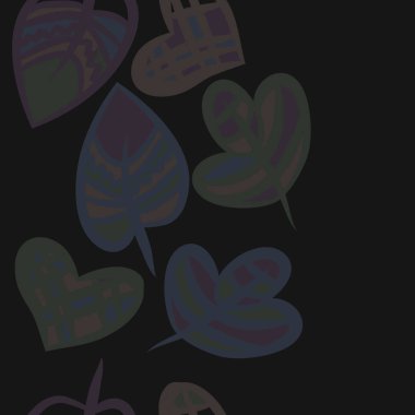 Soyut basit yaprakların kusursuz deseni