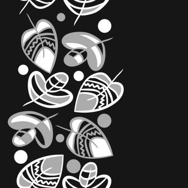 Soyut basit yaprakların kusursuz deseni