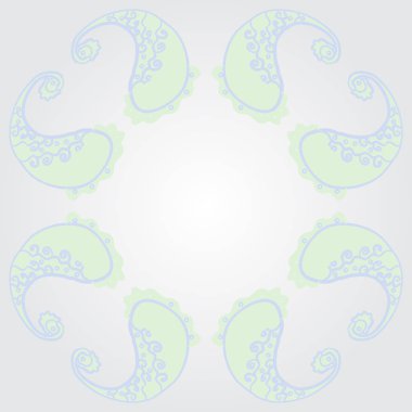 kopya alanı ile soyut basit çiçek deseni