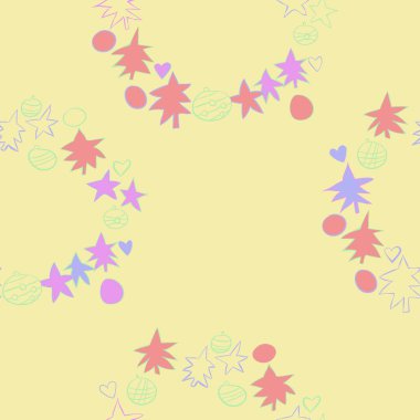 Soyut noel temasının kusursuz deseni 