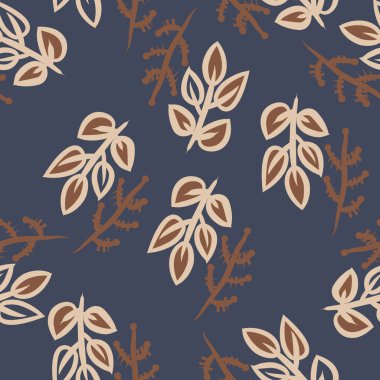 Soyut renkli yaprakları Dikişsiz deseni