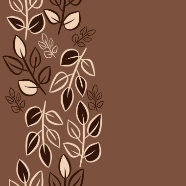 Soyut basit yaprakların kusursuz deseni