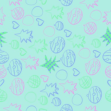 Soyut renkli noel temasının kusursuz deseni