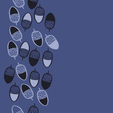 Meşe palamudu dikişsiz desen, çizgili.