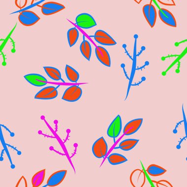 kopya alanı ile soyut basit çiçek deseni