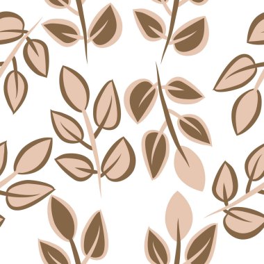 Soyut basit yaprakların kusursuz deseni