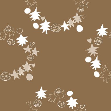 Soyut noel temasının kusursuz deseni 