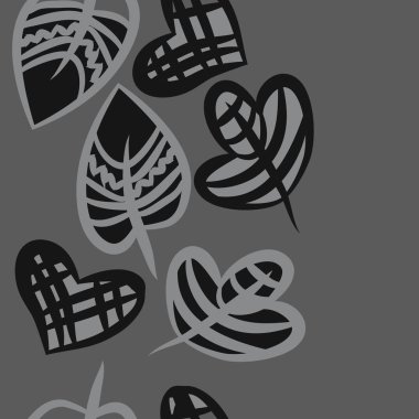 Soyut basit yaprakların kusursuz deseni