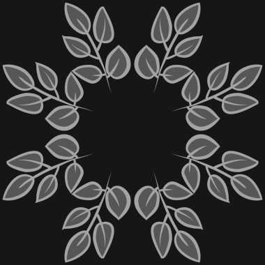 kopya alanı ile soyut basit çiçek deseni