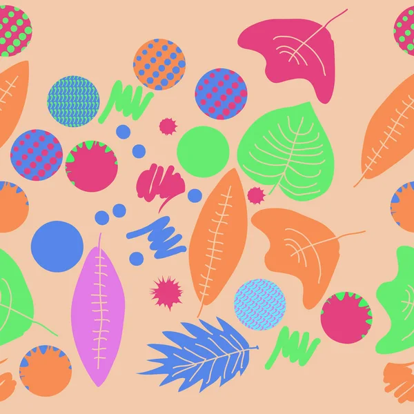 Απρόσκοπτη Μοτίβο Των Πολύχρωμων Φύλλα Του Φθινοπώρου — Διανυσματικό Αρχείο