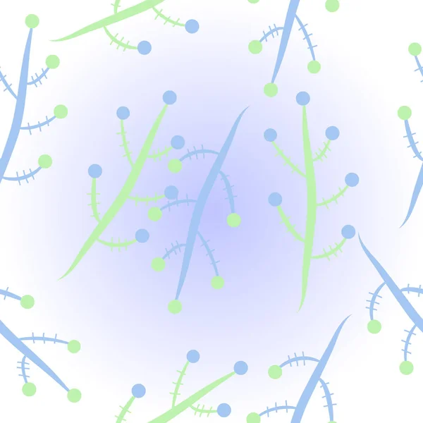 Nahtloses Muster Abstrakter Bunter Zweige — Stockvektor