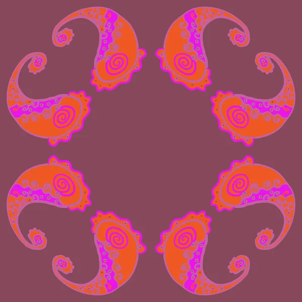 kopya alanı ile soyut basit çiçek deseni