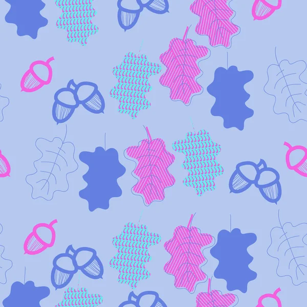 soyut basit meşe palamudu desen 