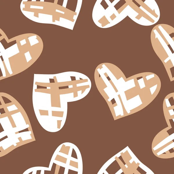 Renkli kalpler ile dikişsiz vektör illüstrasyon