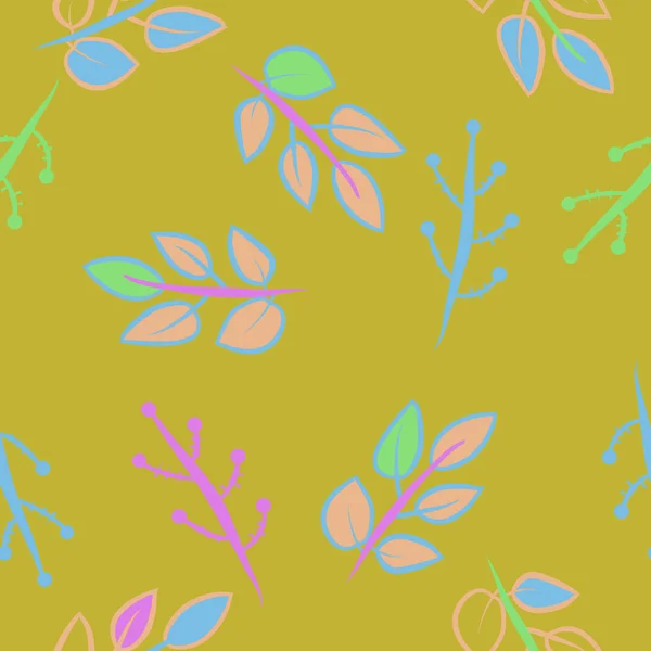 Motif Floral Abstrait Simple Avec Espace Copie — Image vectorielle