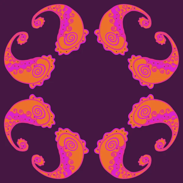 kopya alanı ile soyut basit çiçek deseni