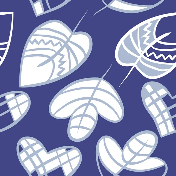 Soyut renkli yaprakları Dikişsiz deseni