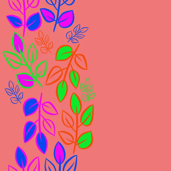 Soyut basit yaprakların kusursuz deseni