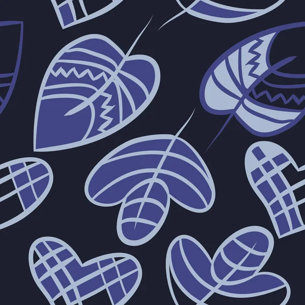 Soyut renkli yaprakları Dikişsiz deseni