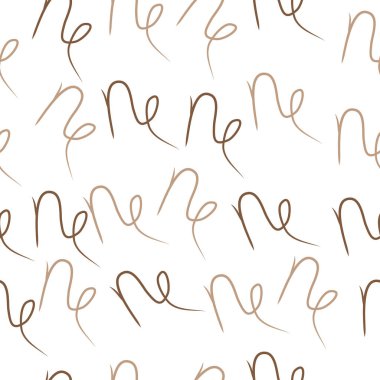 eğri çizgilerin basit soyut vektör illüstrasyonu, tam kare