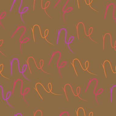 Soyut semboller öğeleri, modern desen tasarımı ile fon