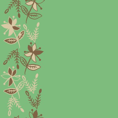 kopya alanı ile soyut basit çiçek deseni