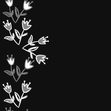 Kusursuz çiçek deseni. Vektör illüstrasyonu