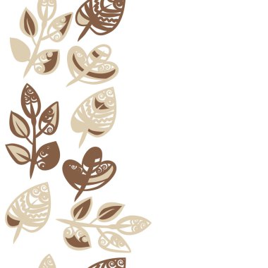 kopya alanı ile soyut basit çiçek deseni