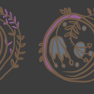 Kusursuz çiçek deseni. Vektör illüstrasyonu