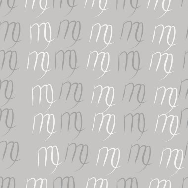 Dağınık sembollerle kesintisiz soyut desen