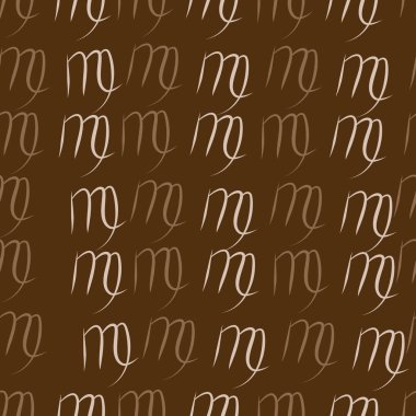 Dağınık sembollerle kesintisiz soyut desen