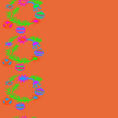 Soyut renkli noel köknar ağaçlarının dikişsiz desen