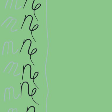 oklarla m ve n harflerinin soyut vektör illüstrasyonu, kopya alanı